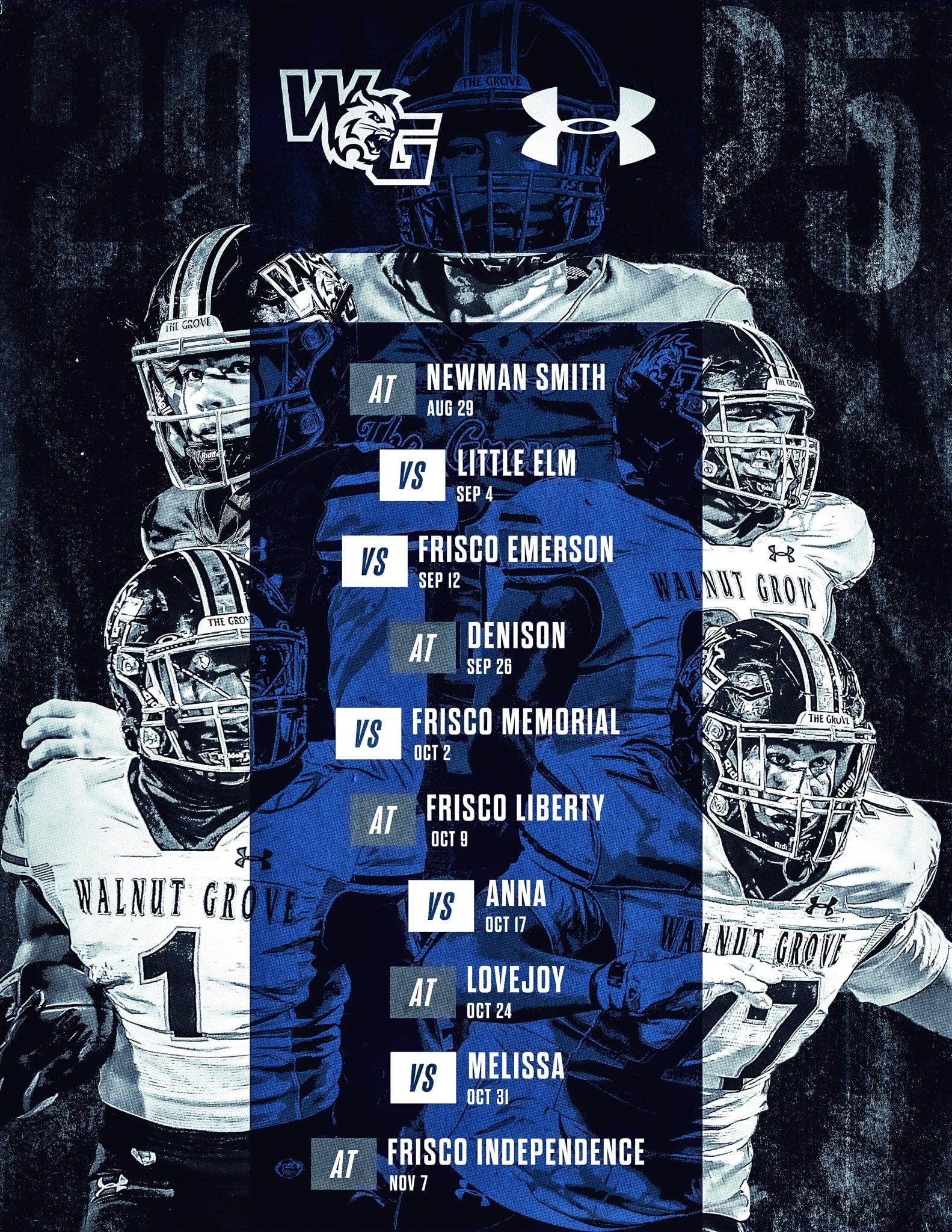 The Grove Gridiron Club - The Football Booster Club of Walnut Grove High School, Prosper, Texas #TheStandard